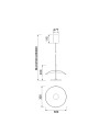 ABISAL* COLGANTE LED 1L 12W CCT 2700-5700K